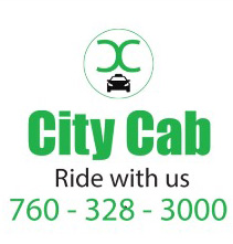 Desert City Cab Logo and phone number