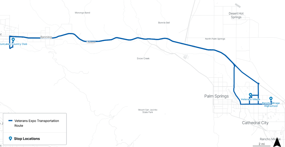 Veterans University Special Route Map
