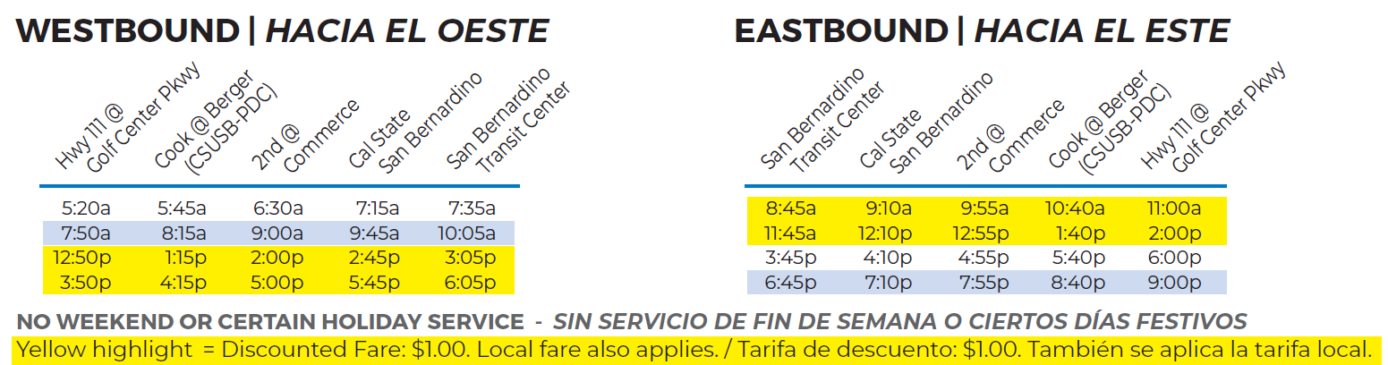 10 Commuter Link New Schedule as of September 2023