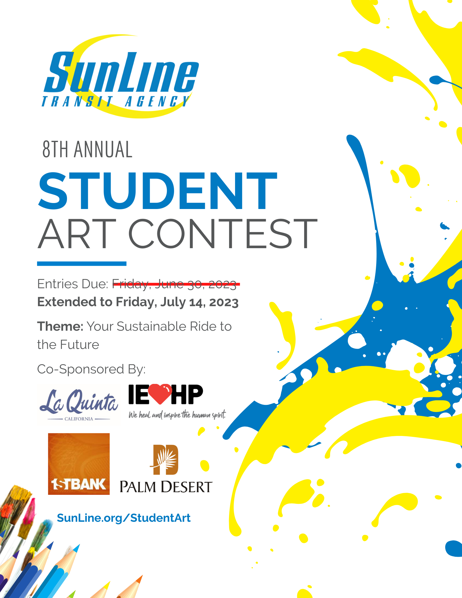 Student Art Contest Flyer 2021